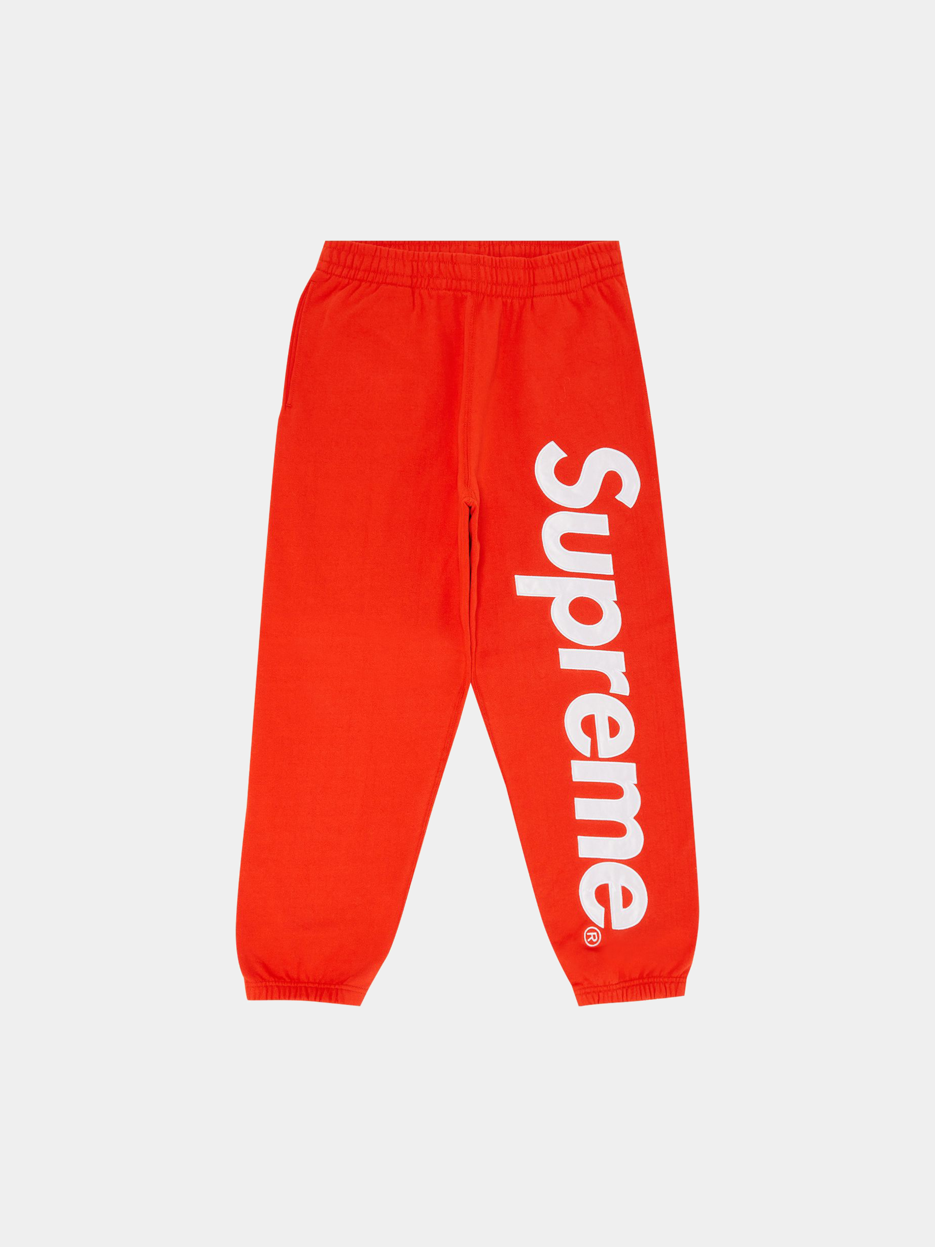 Supreme Satin Appliqué Sweatpant 'Bright Orange'
