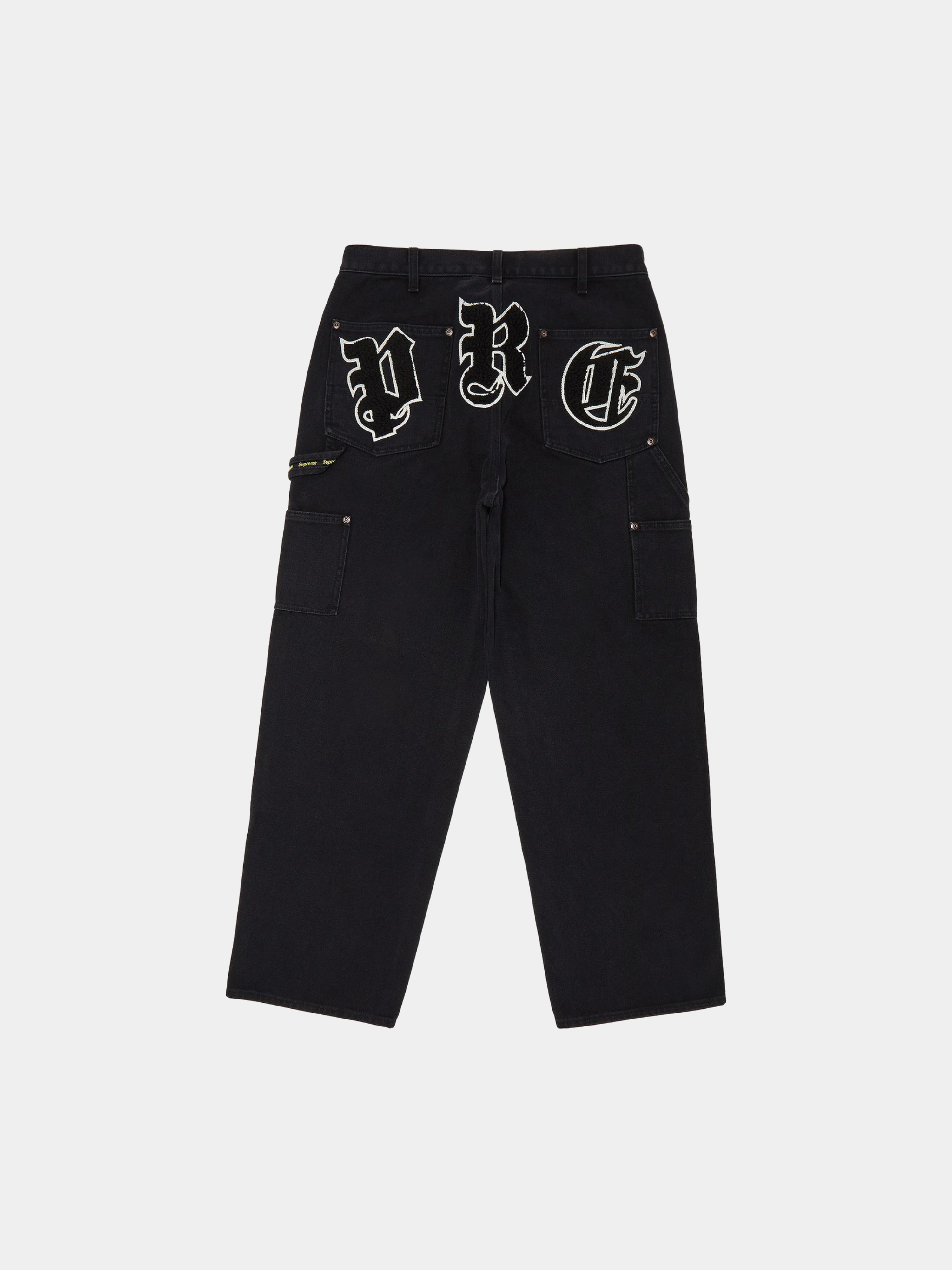 Supreme Old English Canvas Double Knee Painter Pant 'Black'