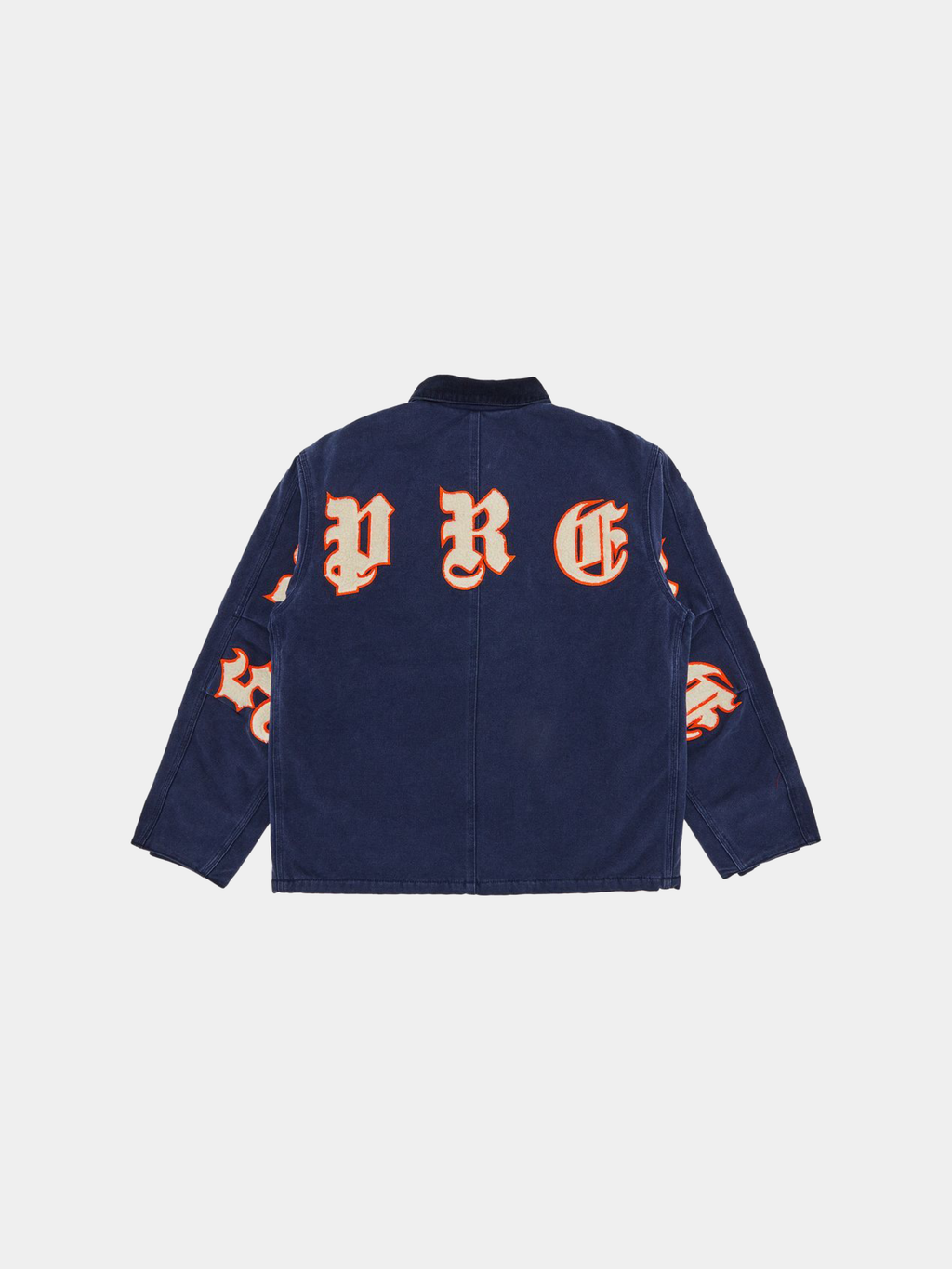 Supreme Old English Canvas Work Jacket 'Navy'