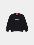Supreme Washed Box Logo Crewneck 'Black'