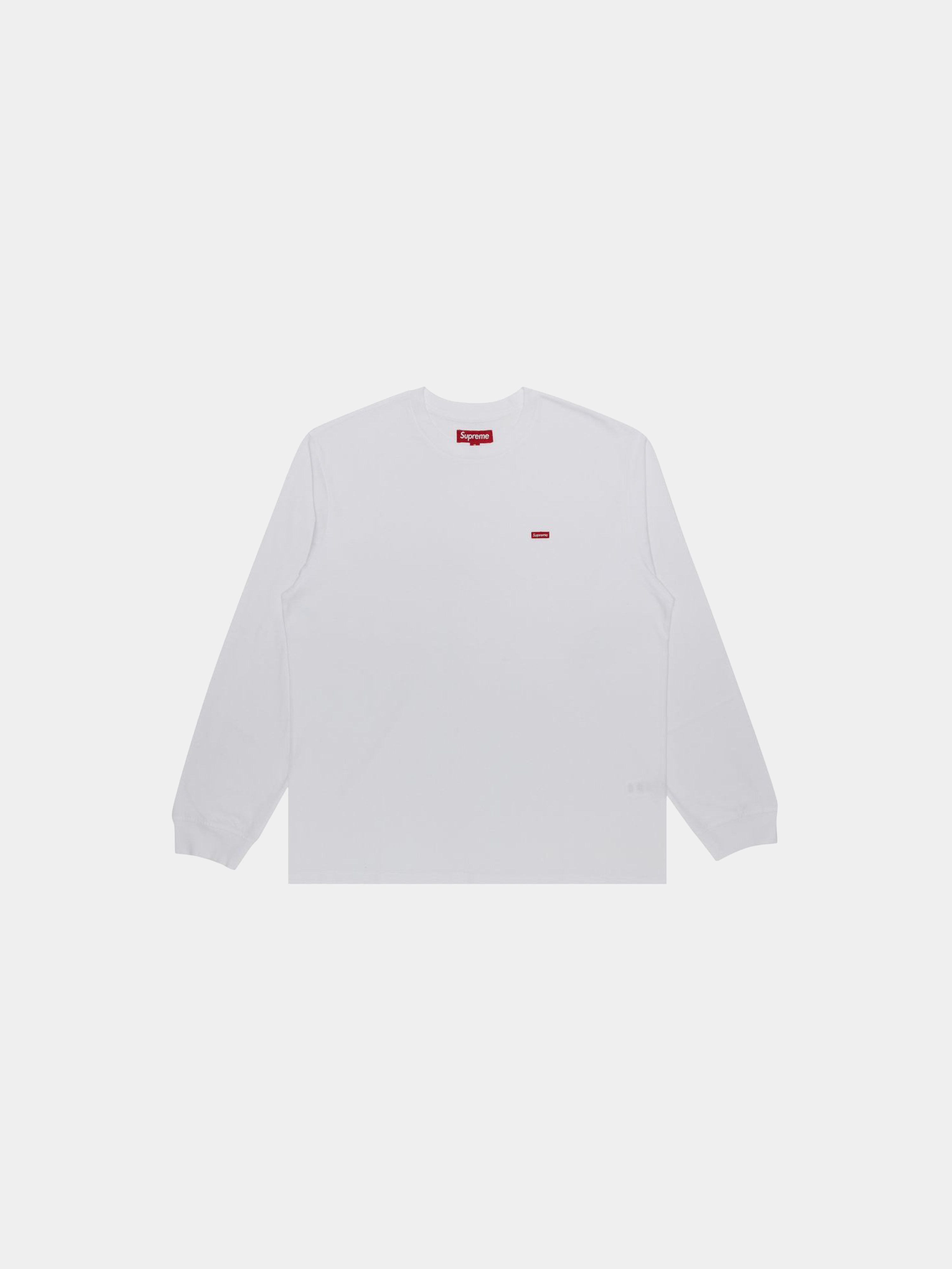 Supreme Small Box Long-Sleeve Tee 'White'