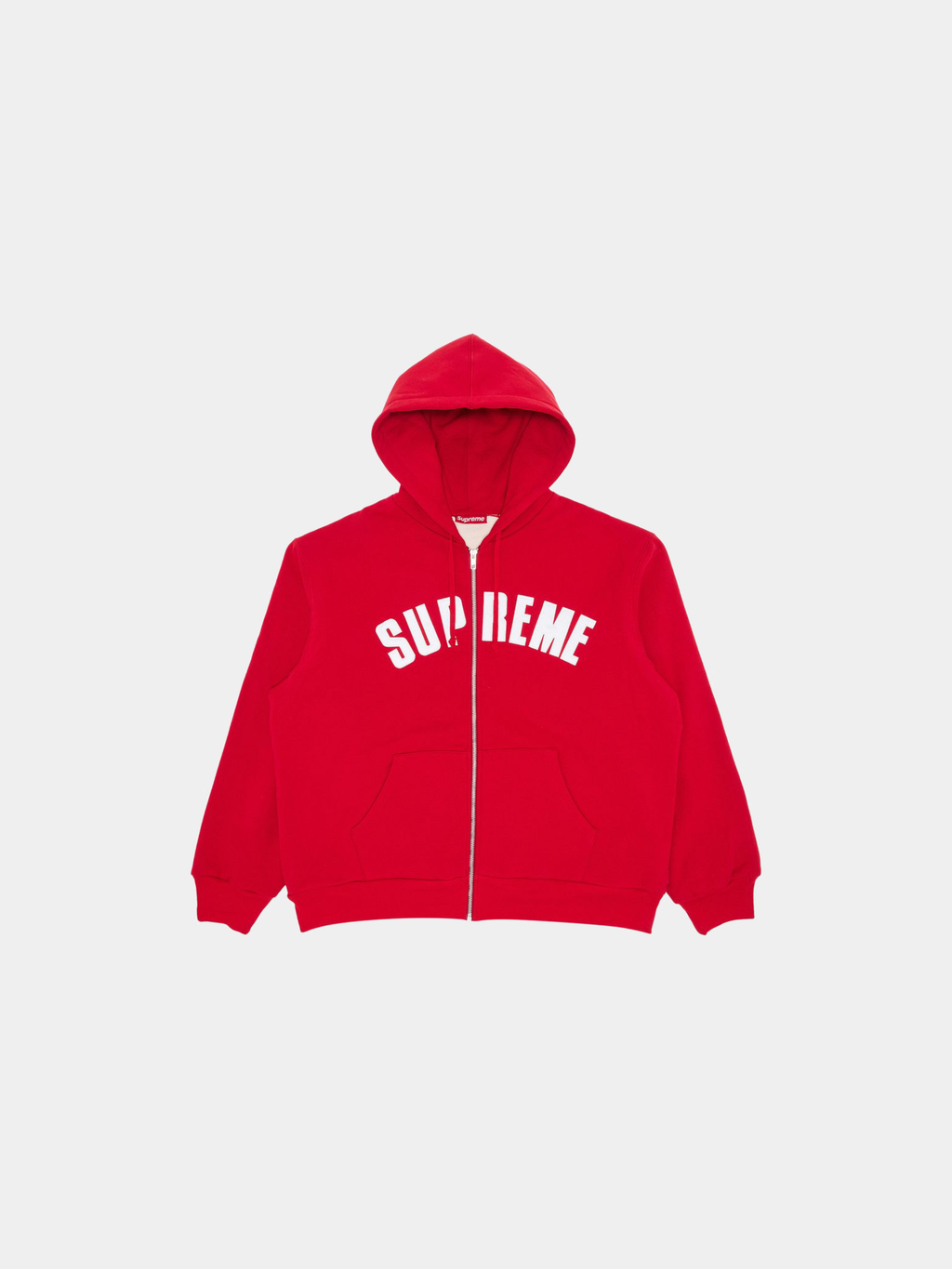 Supreme Arc Thermal Zip Up Hooded Sweatshirt 'Red'