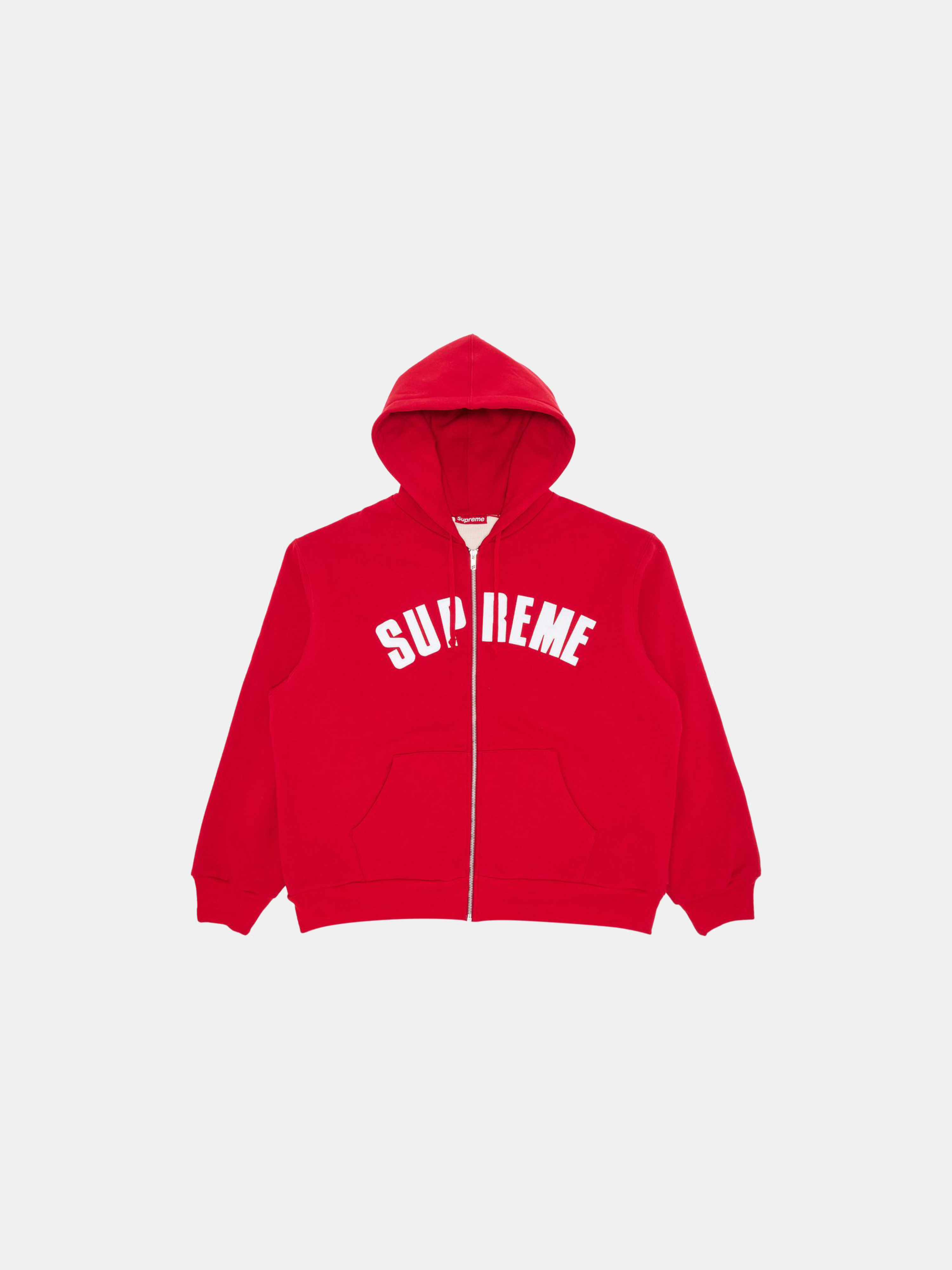 Supreme Arc Thermal Zip Up Hooded Sweatshirt 'Red'