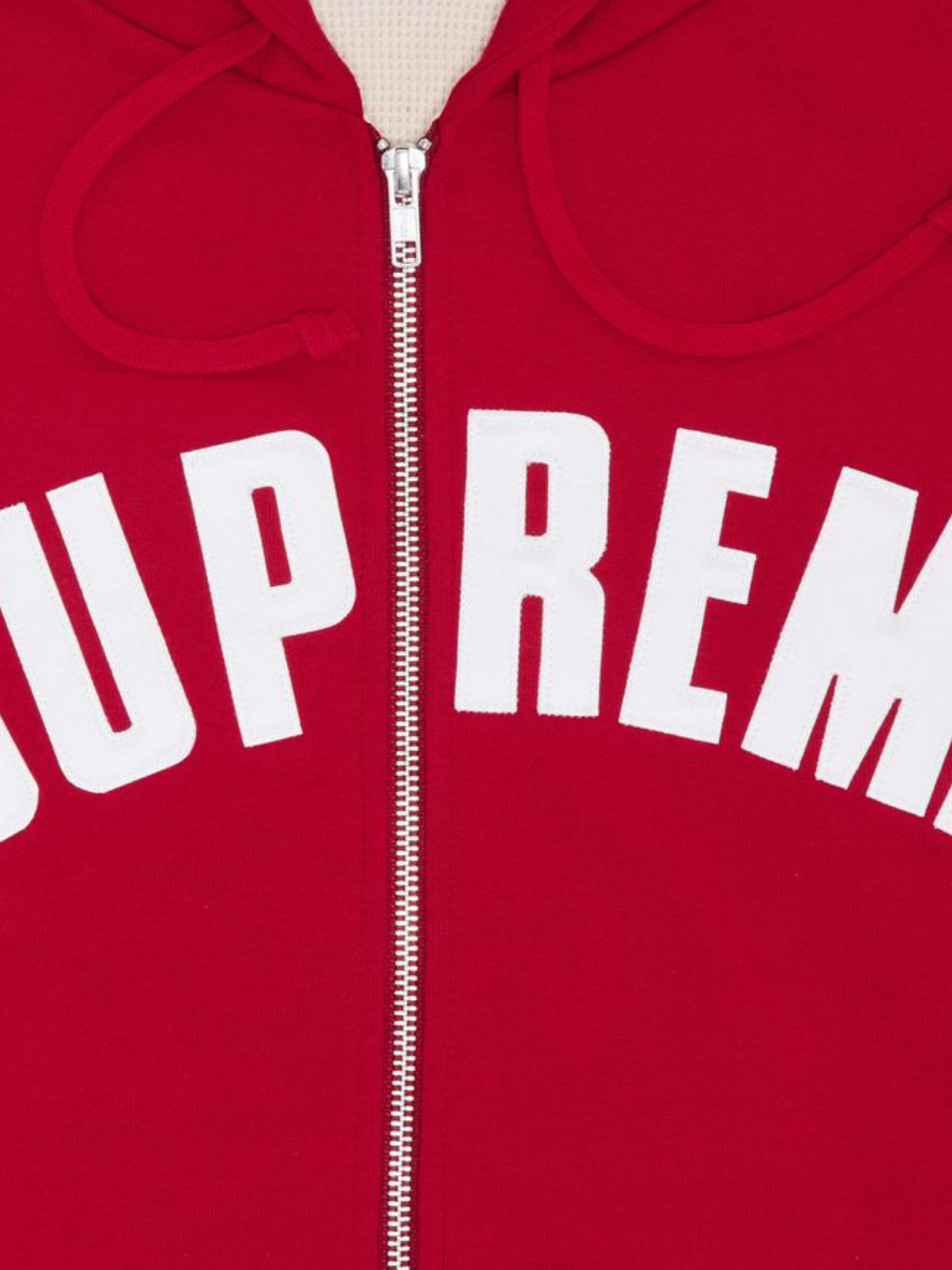 Supreme Arc Thermal Zip Up Hooded Sweatshirt 'Red'