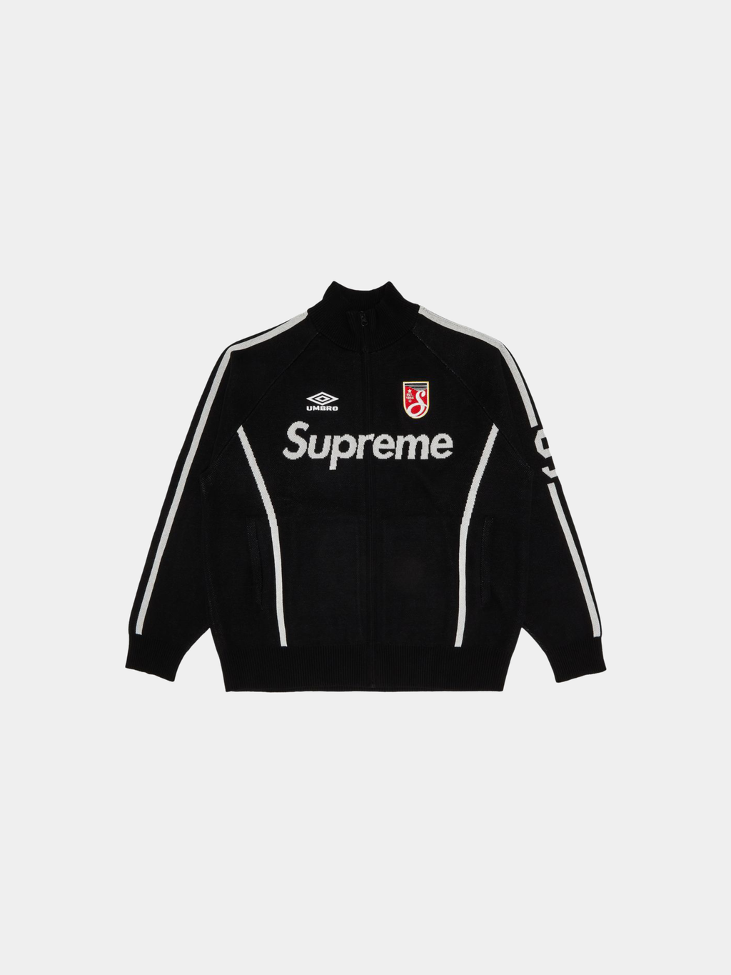 Supreme x Umbro Zip Up Sweater 'Black'