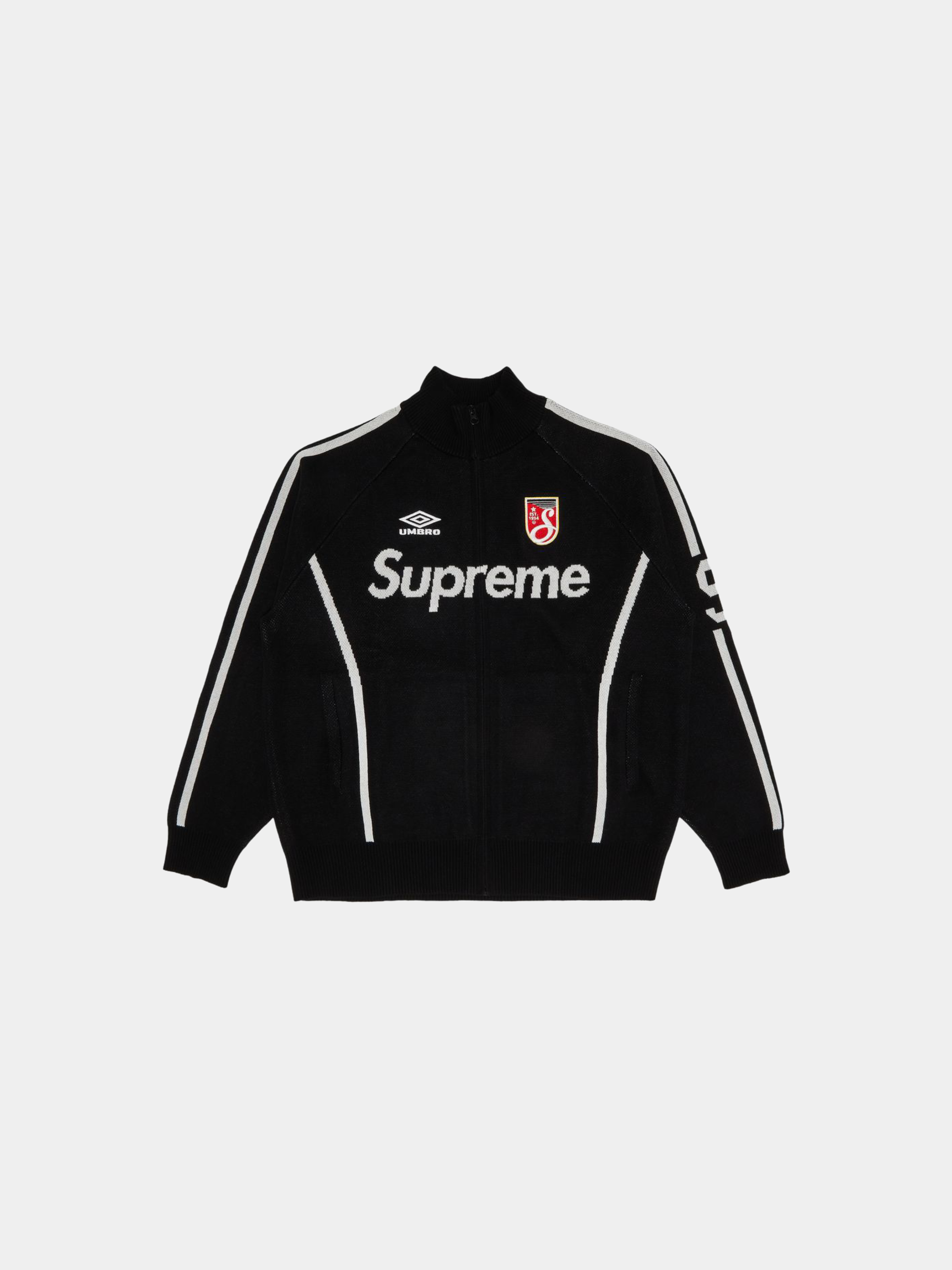 Supreme x Umbro Zip Up Sweater 'Black'