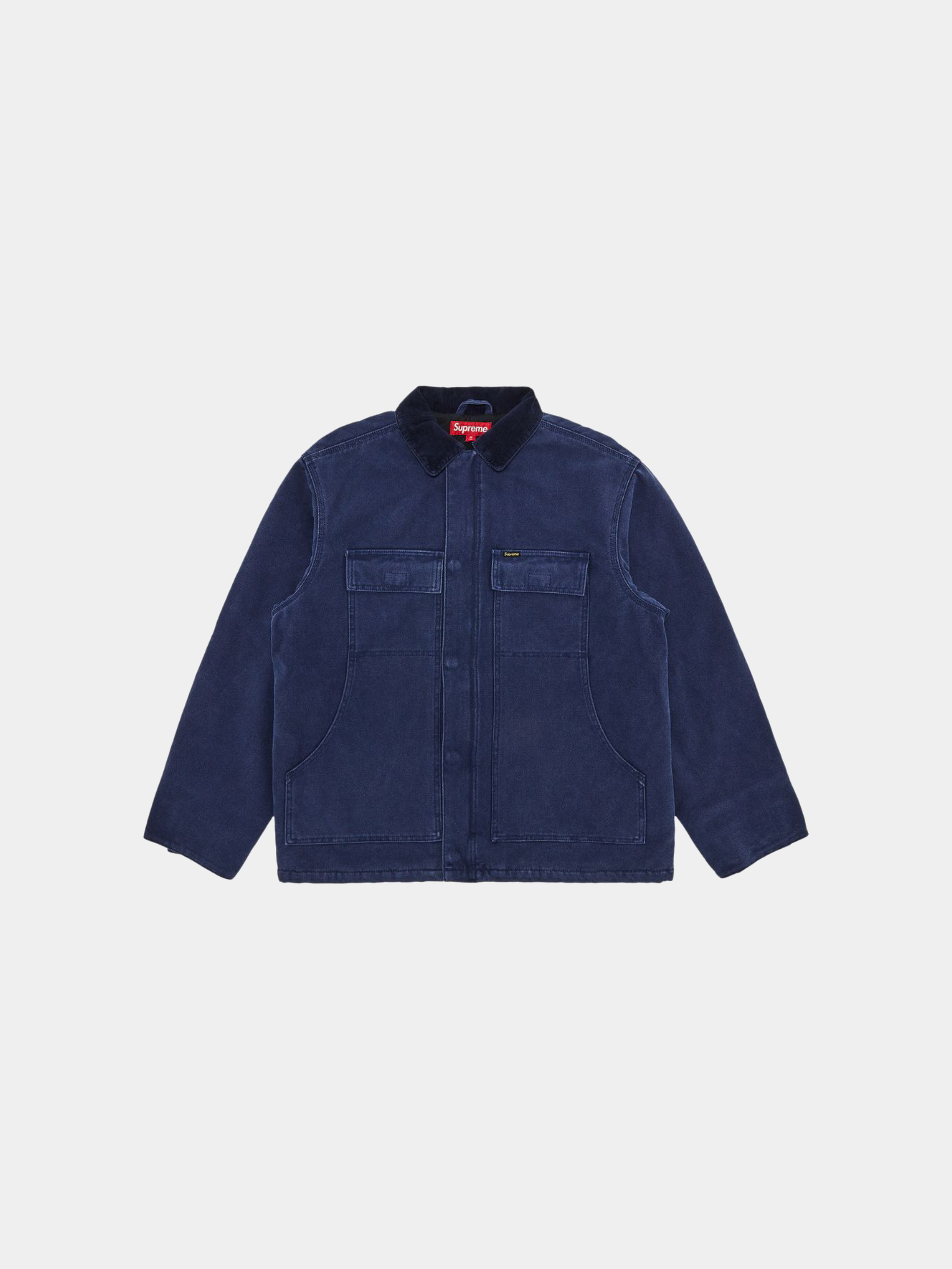 Supreme Old English Canvas Work Jacket 'Navy'