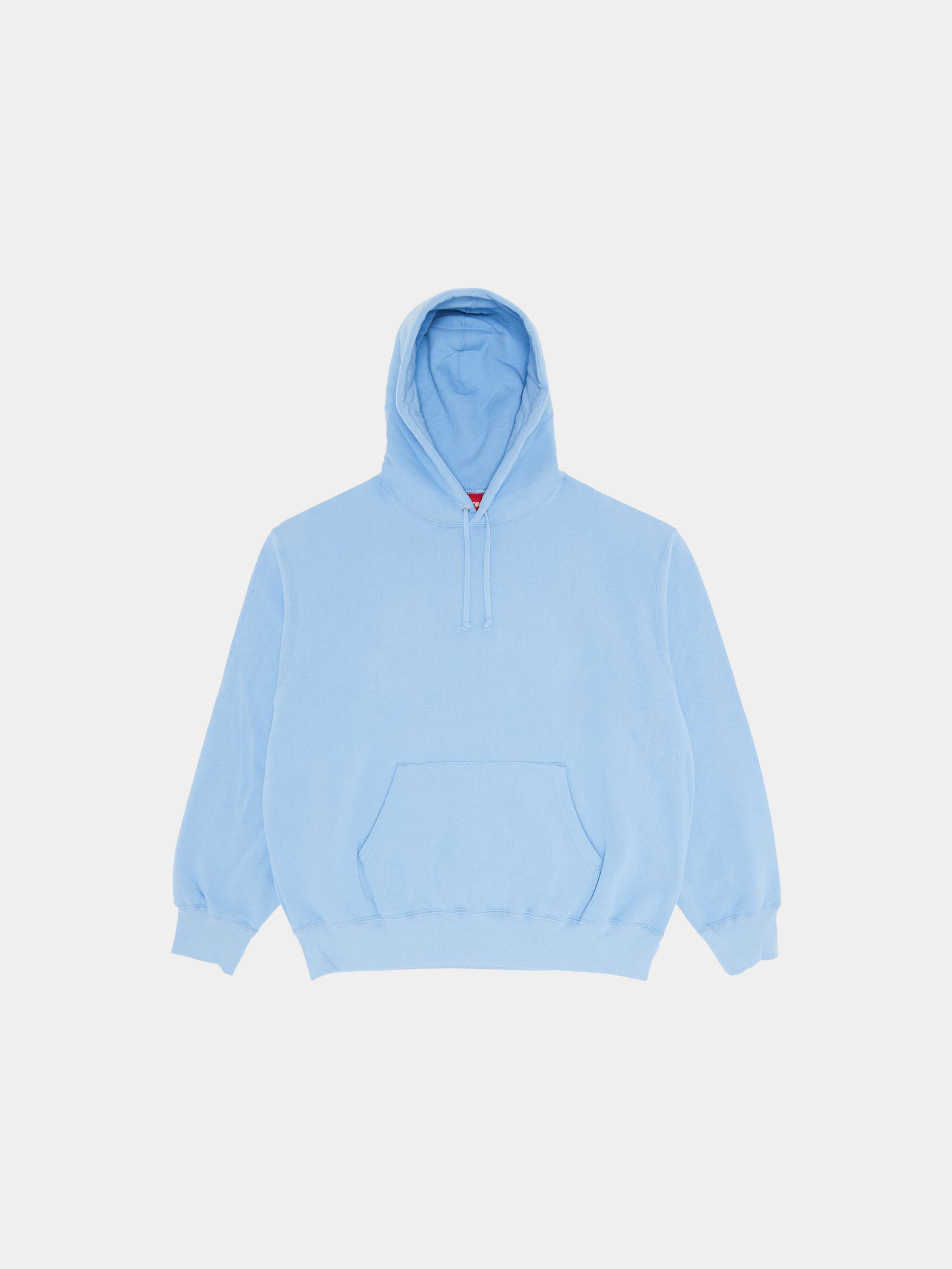 Supreme Satin Appliqué Hooded Sweatshirt 'Light Blue'