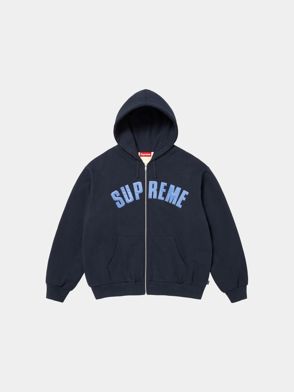 Supreme Arc Thermal Lined Zip Up Hooded Sweatshirt 'Navy'