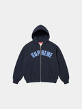 Supreme Arc Thermal Lined Zip Up Hooded Sweatshirt 'Navy'