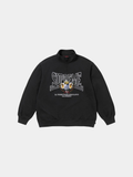 Supreme Crest Appliqué Half Zip Pullover 'Black'