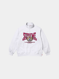 Supreme Crest Appliqué Half Zip Pullover 'Ash Grey'