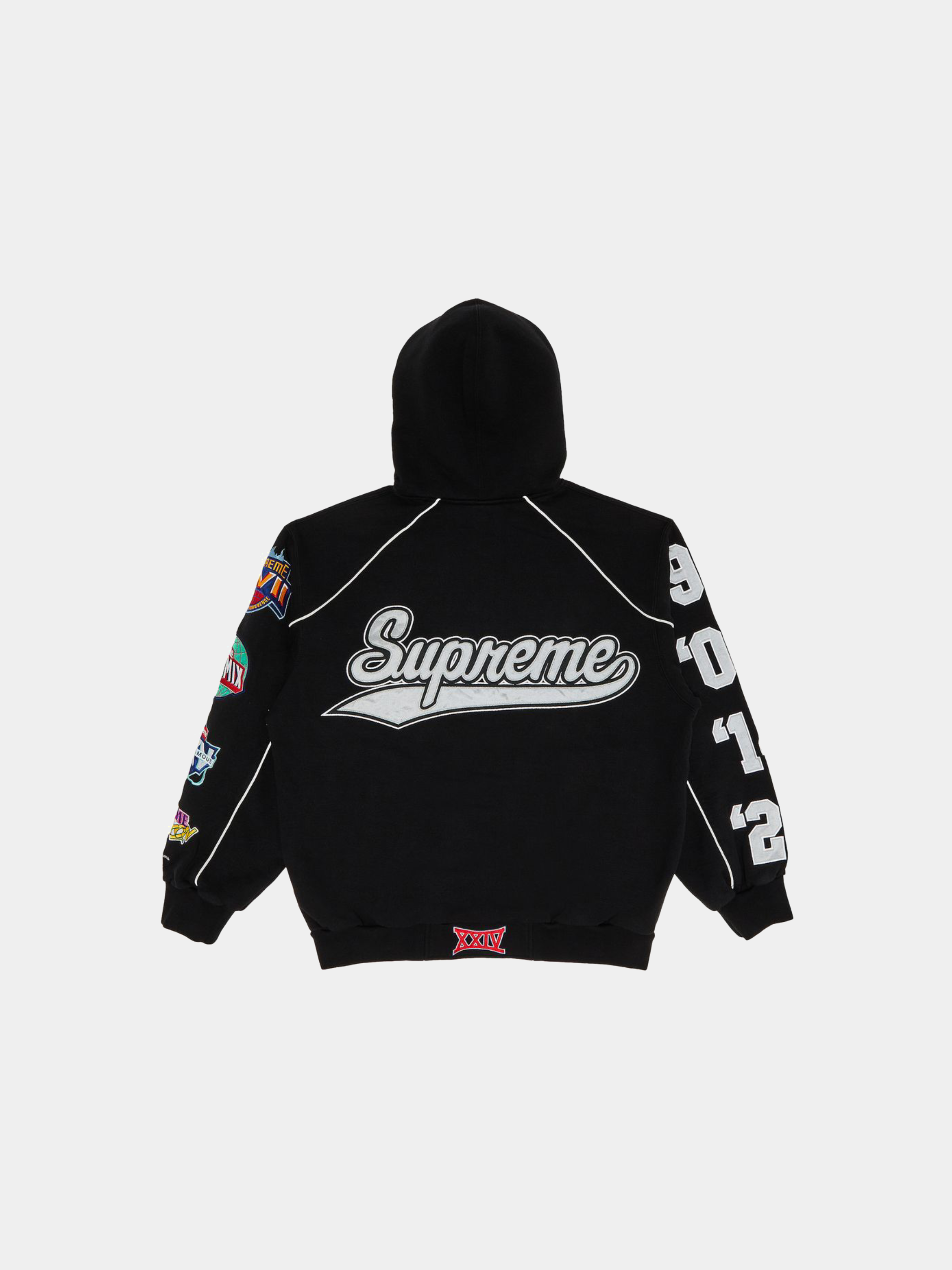 Supreme Playoffs Zip Up Hooded Sweatshirt 'Black'