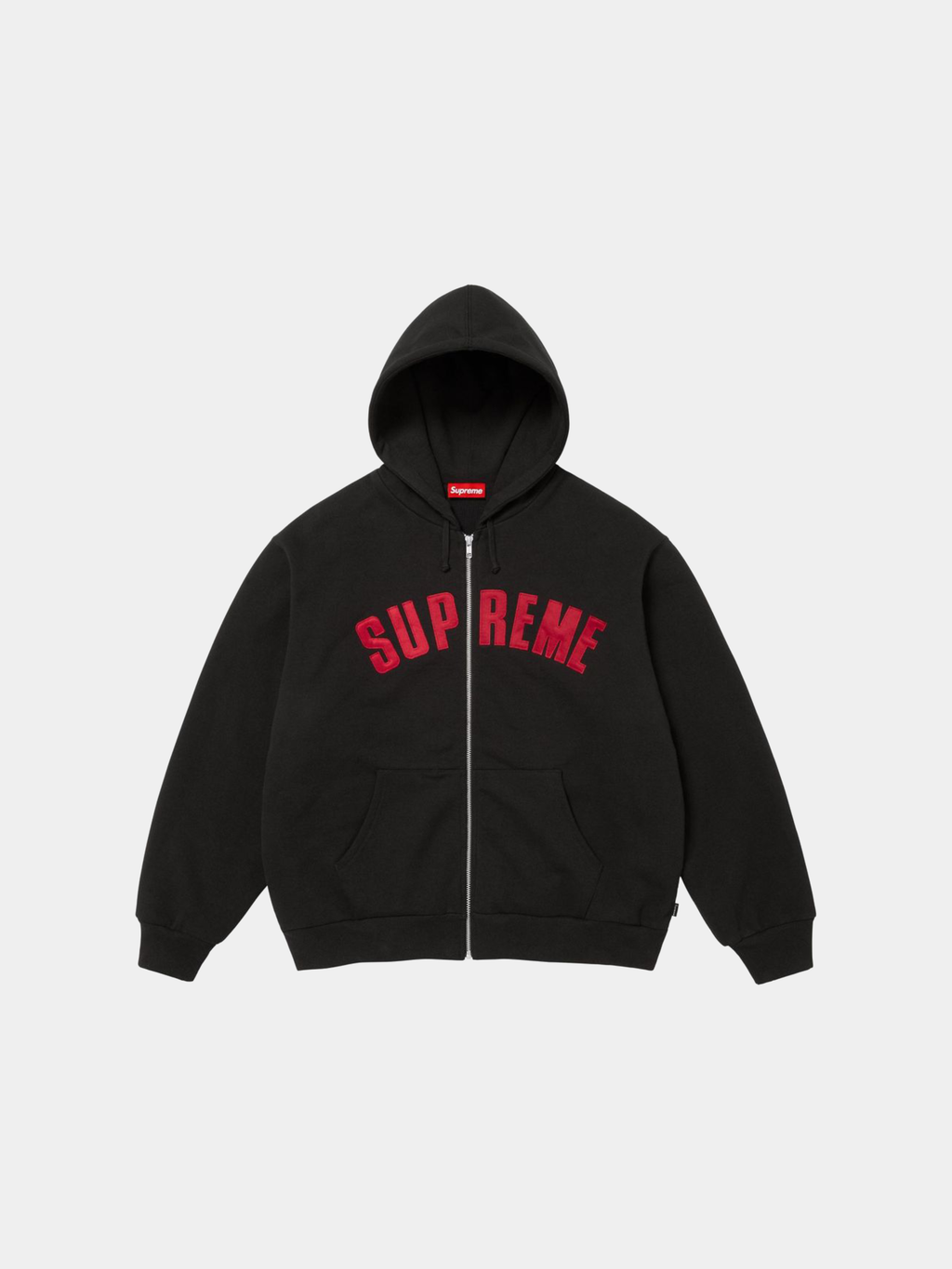 Supreme Arc Thermal Lined Zip Up Hooded Sweatshirt 'Black'
