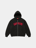 Supreme Arc Thermal Lined Zip Up Hooded Sweatshirt 'Black'