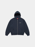 Supreme Idgaf Zip Up Hooded Sweatshirt 'Navy'