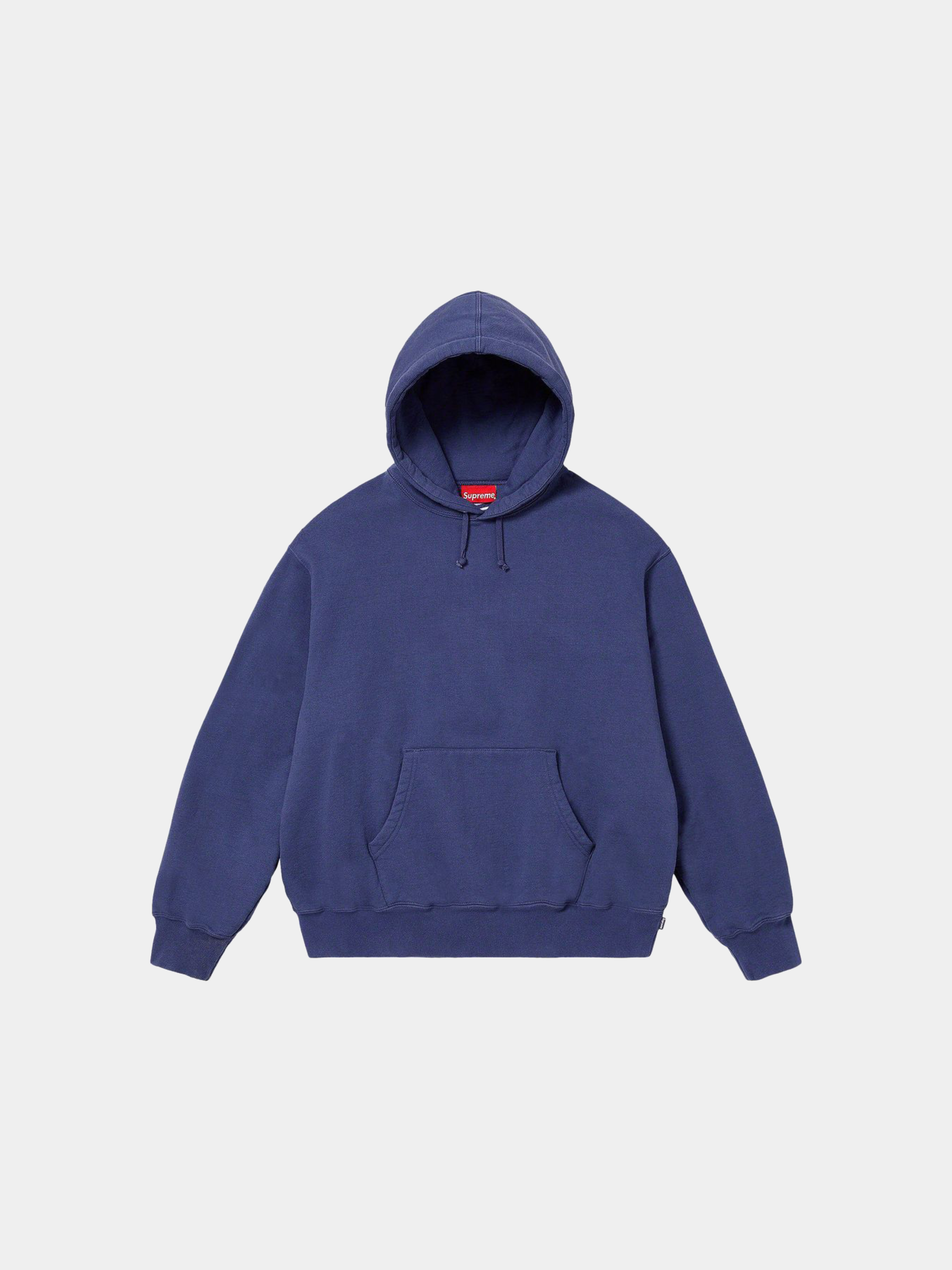 Supreme Satin Appliqué Hooded Sweatshirt 'Navy'