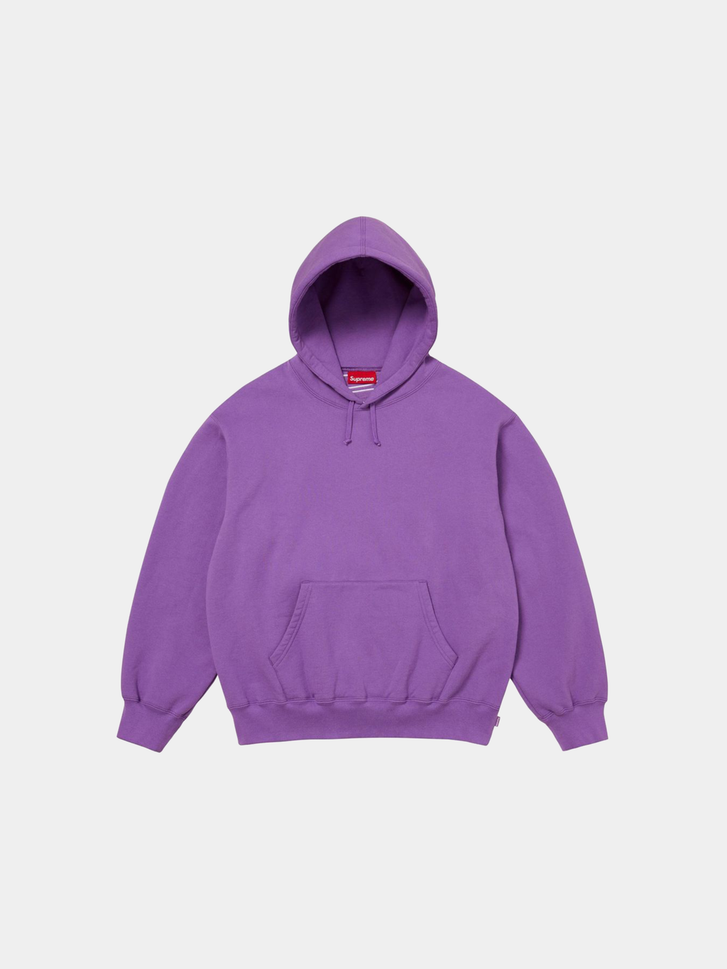 Supreme Satin Appliqué Hooded Sweatshirt 'Violet'