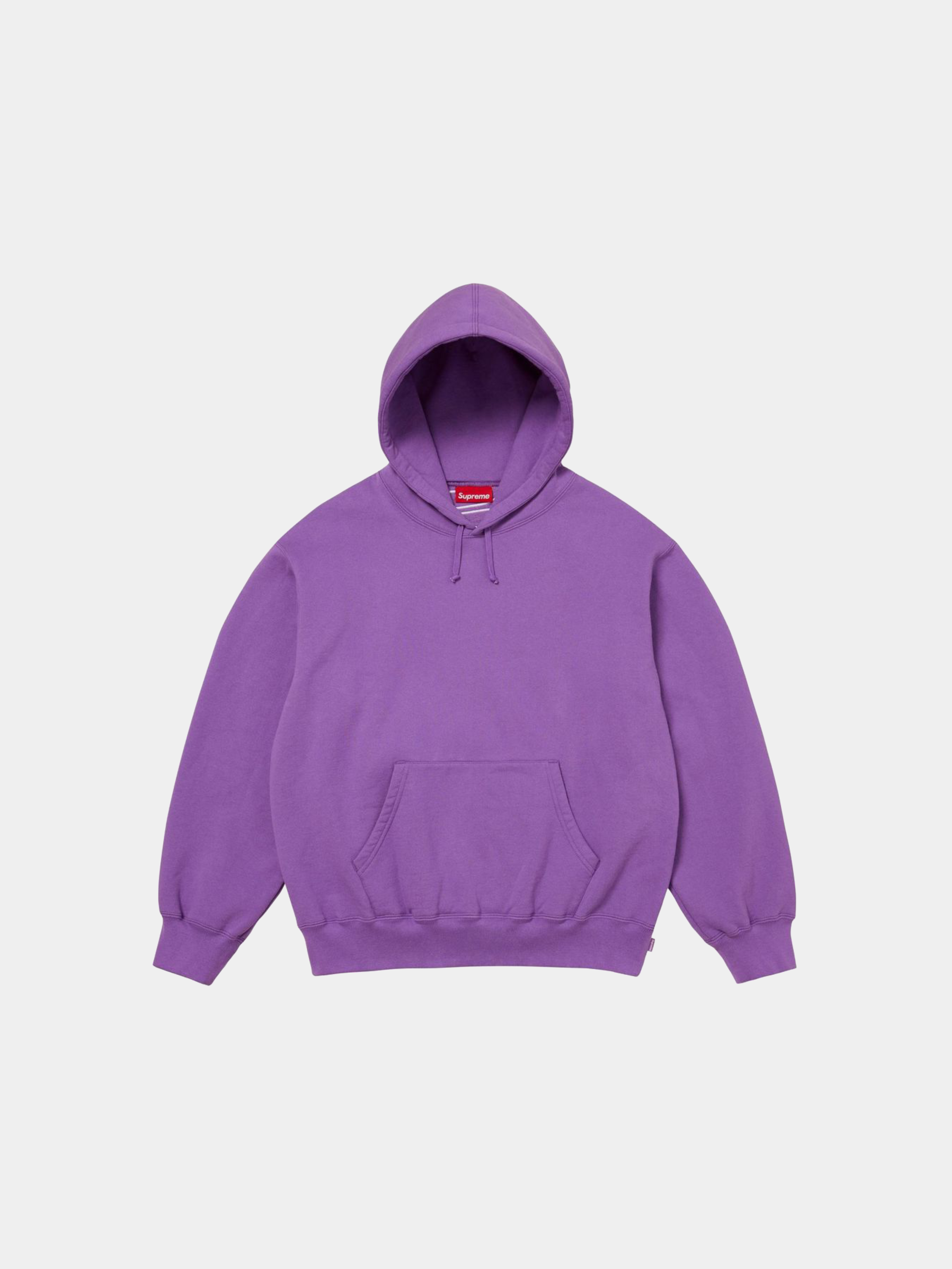 Supreme Satin Appliqué Hooded Sweatshirt 'Violet'