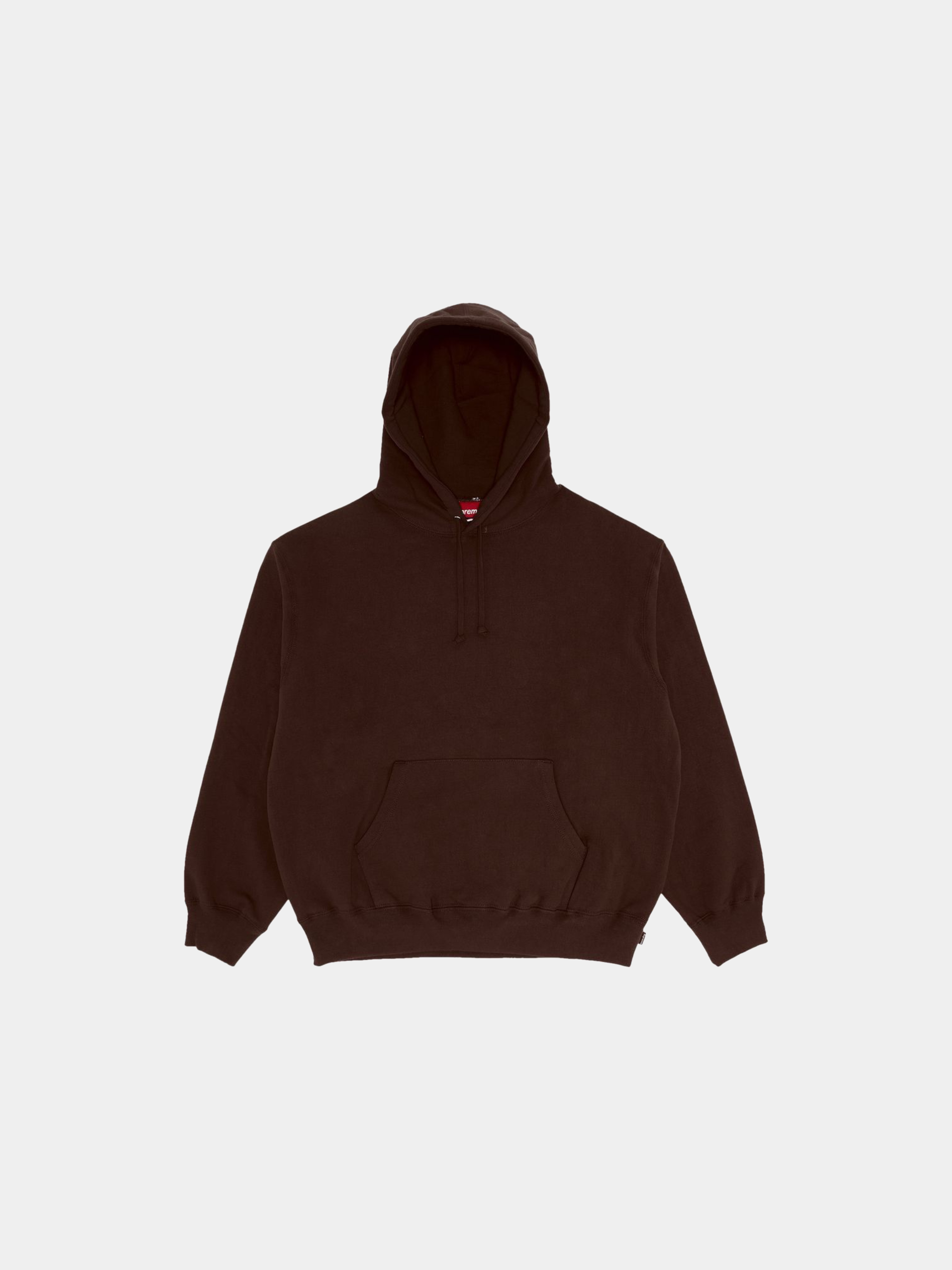 Supreme Satin Appliqué Hooded Sweatshirt 'Brown'