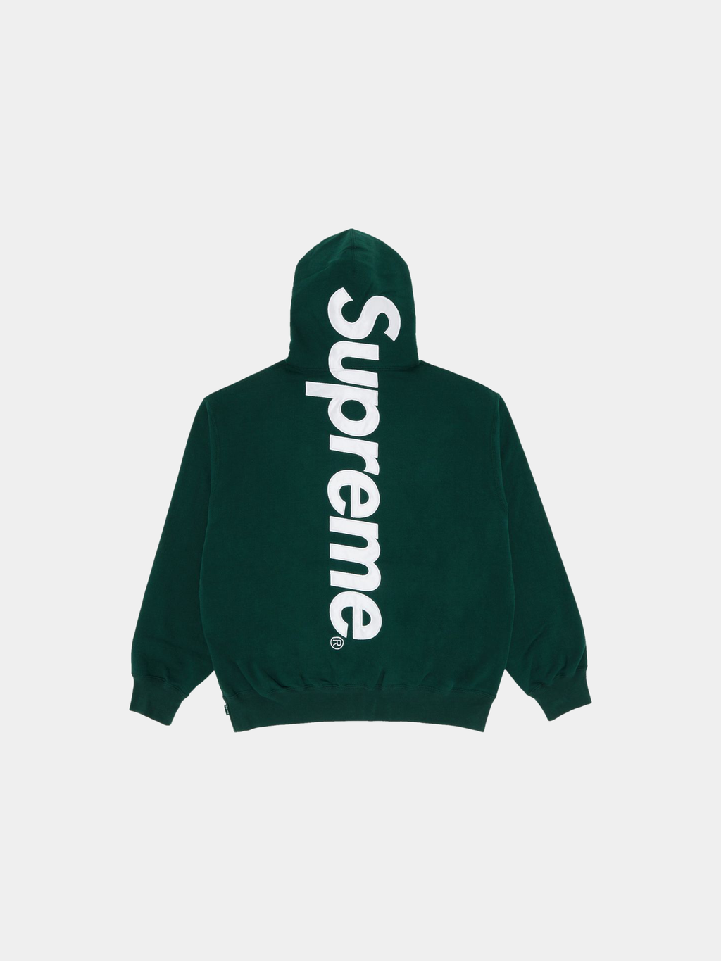 Supreme Satin Appliqué Hooded Sweatshirt 'Dark Green'