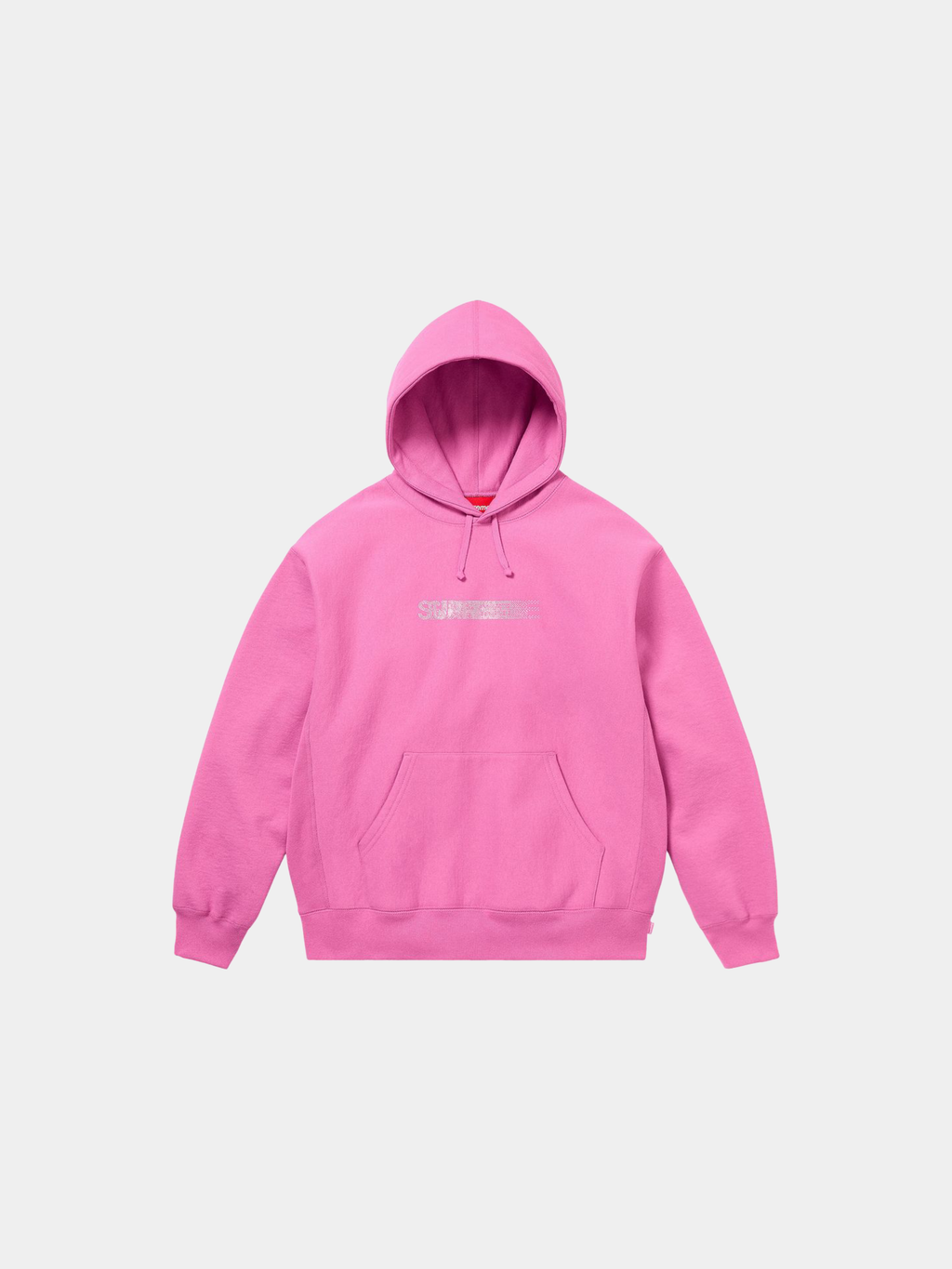 Supreme Swarovski Motion Logo Hooded Sweatshirt 'Pink'