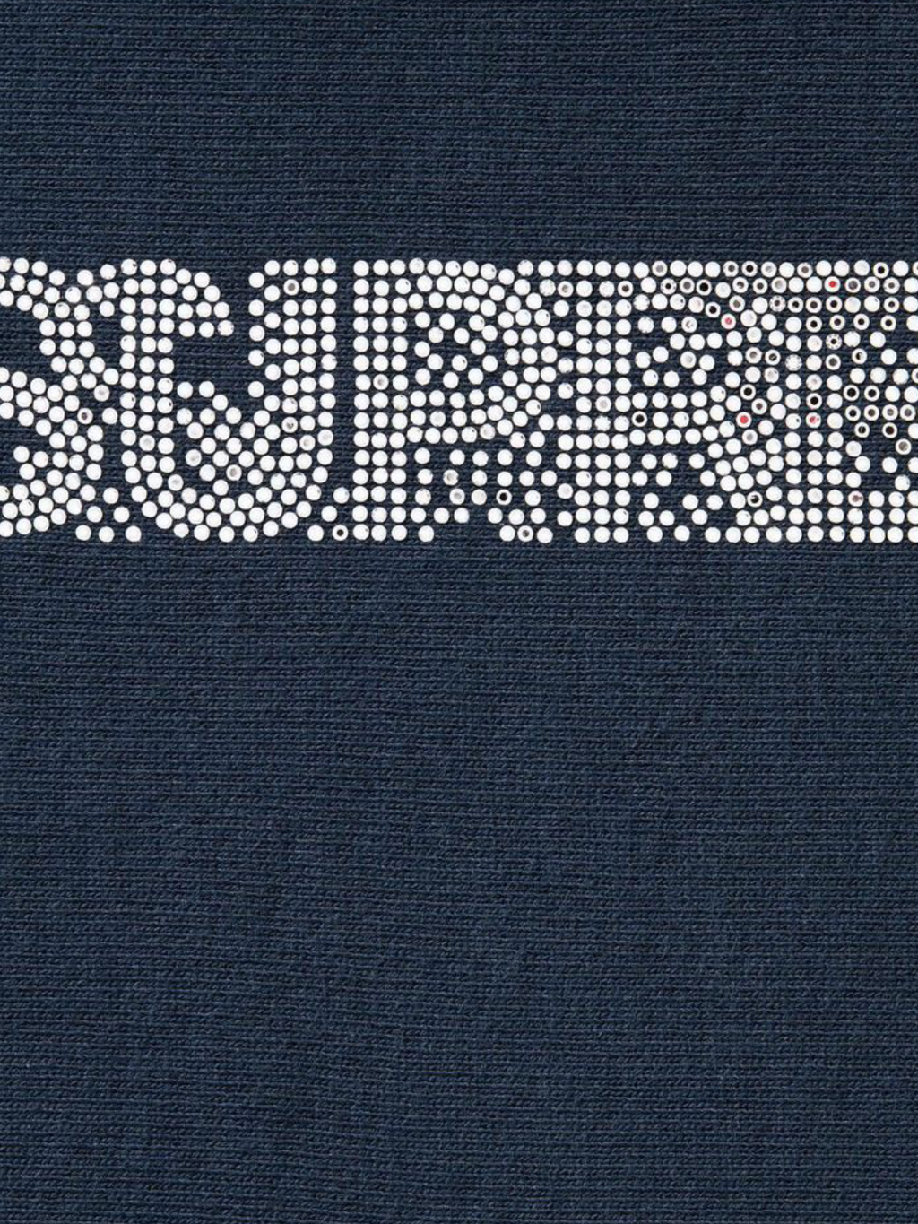 Supreme Swarovski Motion Logo Hooded Sweatshirt 'Navy'