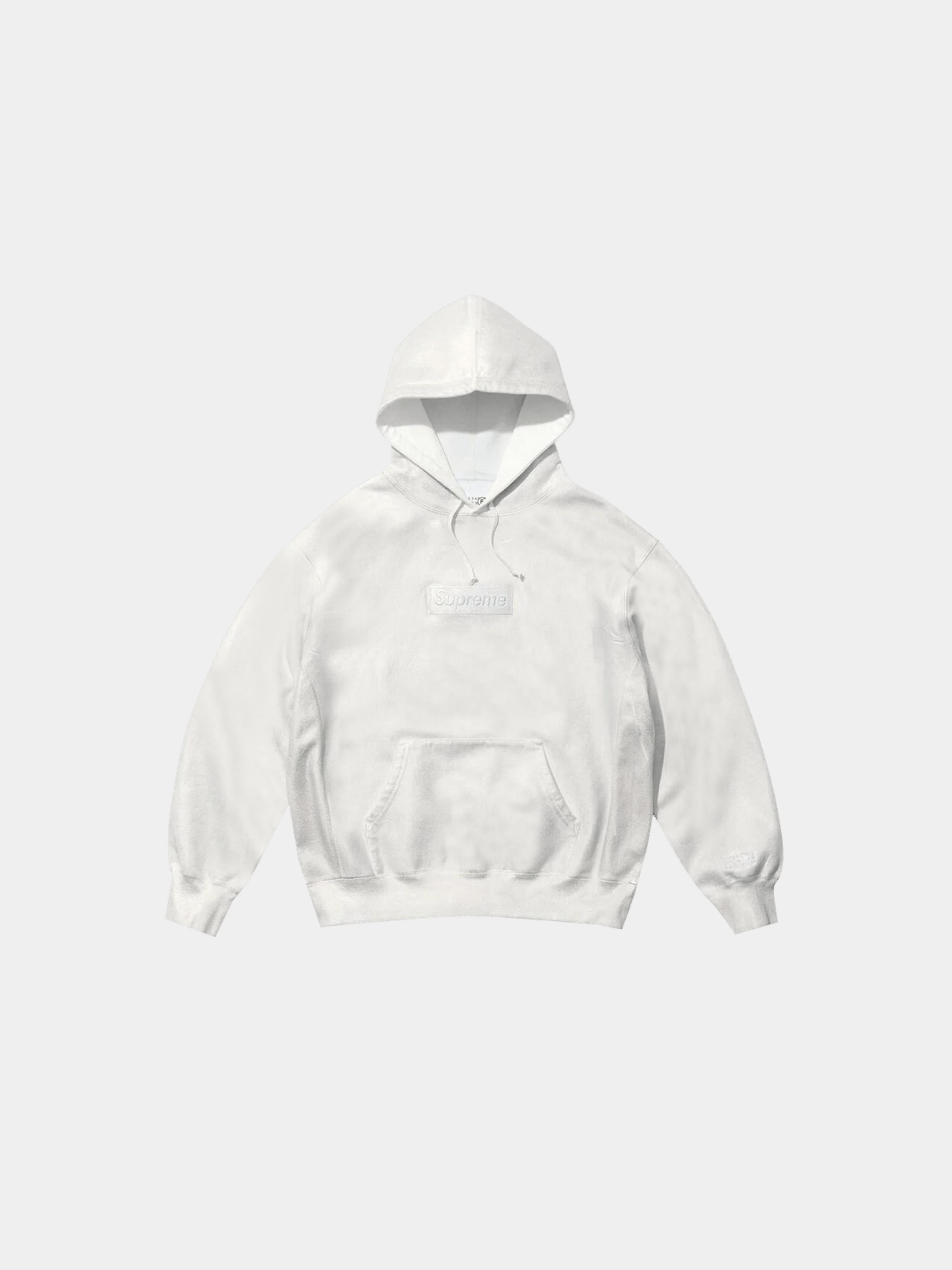 Supreme x MM6 Maison Margiela Foil Box Logo Hooded Sweatshirt 'White'