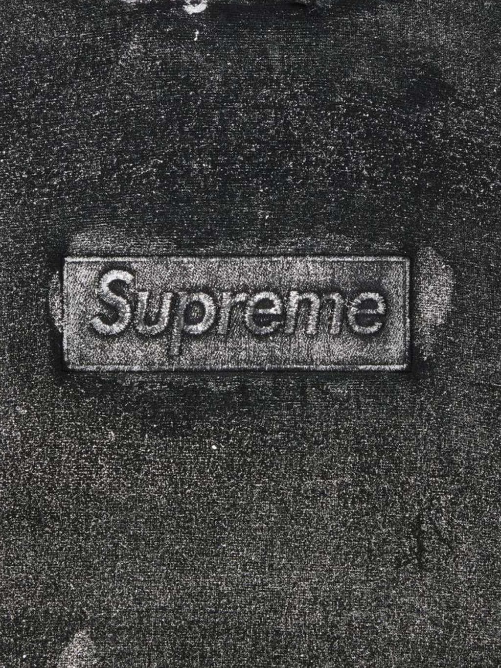 Supreme x MM6 Maison Margiela Foil Box Logo Hooded Sweatshirt 'Black'