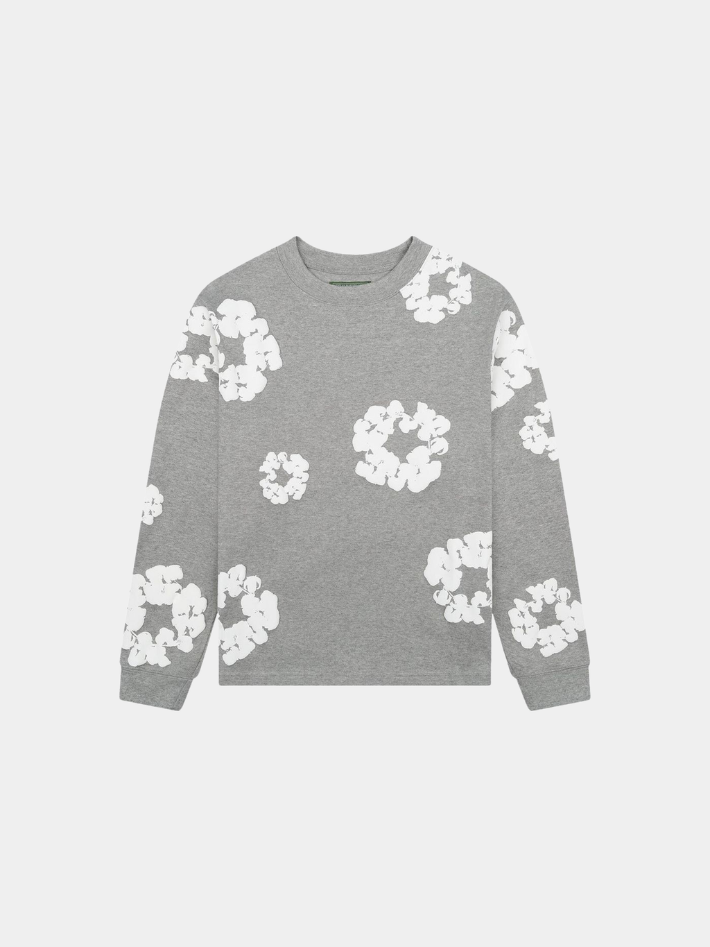 Denim Tears Long-Sleeve Wreath Tee 'Grey'
