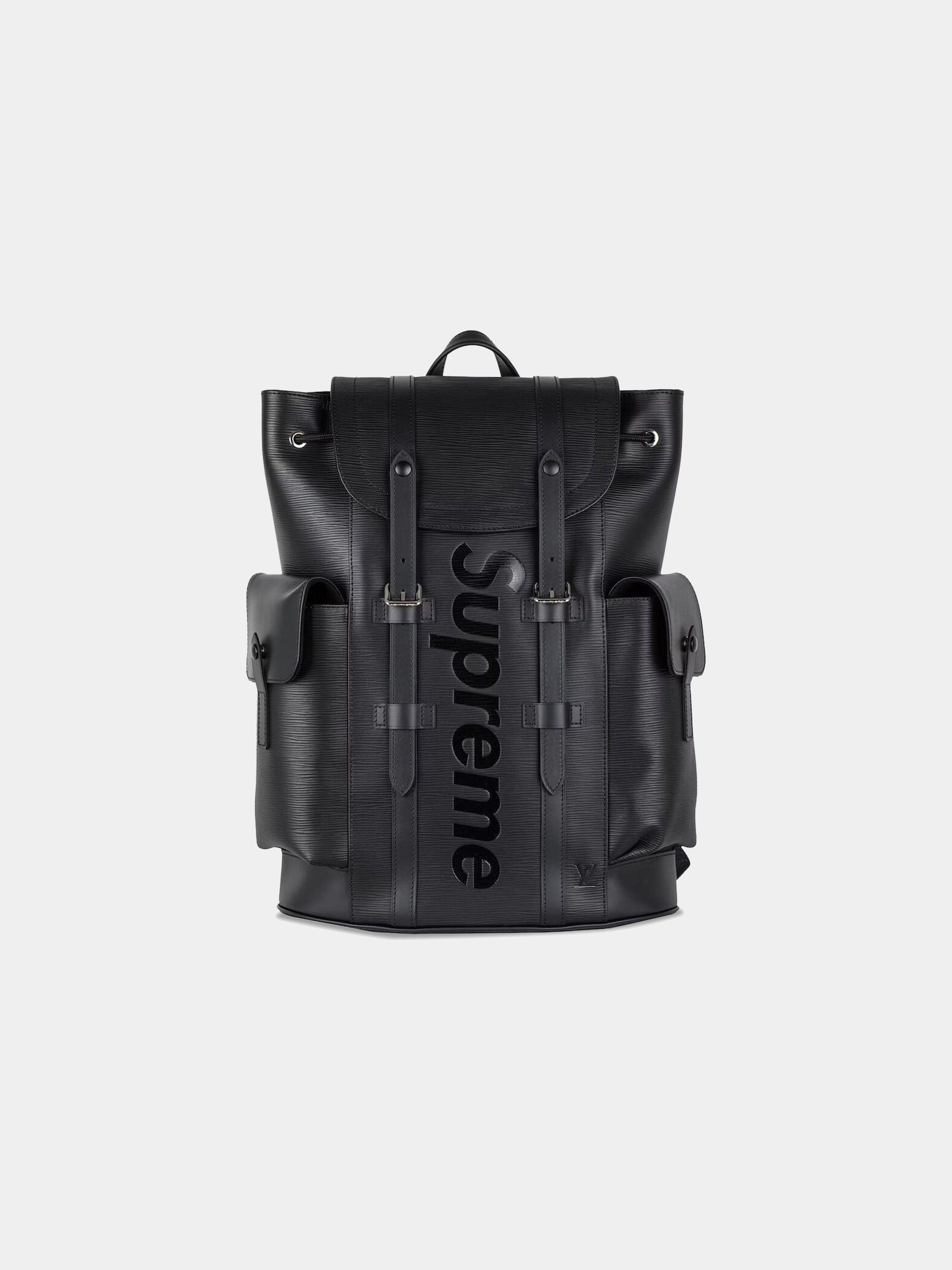 black leather supreme backpack Velvet FW25 "Black" 02/07/2026Coloris LOUIS VUITTON VUTITTON X SUPREME