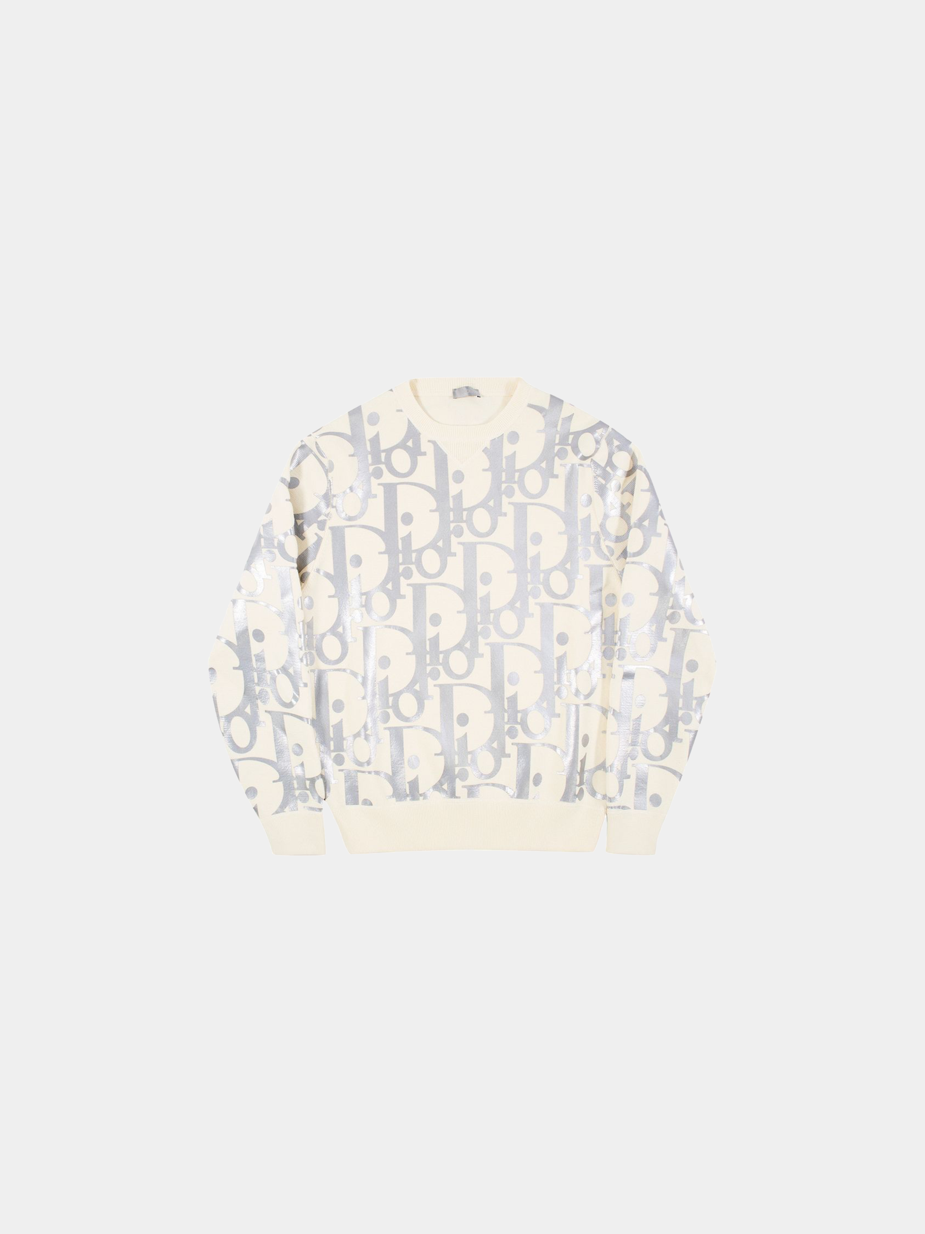 Dior Oblique Reflective Crewneck 'Beige'