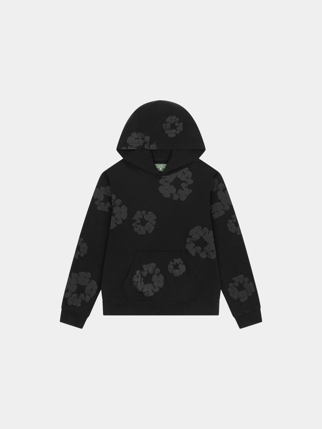 Denim Tears Mono Wreath Hoodie 'Black'