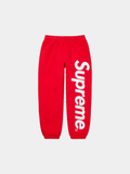 Supreme Satin Appliqué Sweatpant 'Red'